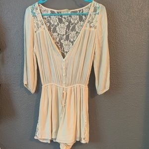 Hollister beige romper